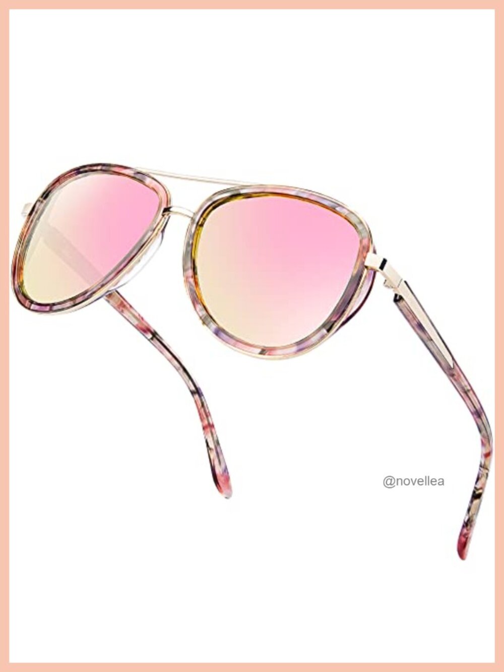 Luxury Polarized Aviator Sunglasses for Women UV400 Acetate